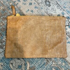 NWT Clare V Alligator Pouch
